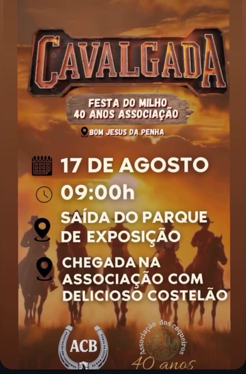 Cavalgada -  Tradicional Festa do Milho 