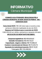 Conheça as atividades realizadas pela Câmara Municipal no ano de 2025