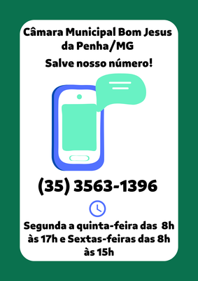 Panfleto Informativo Atendimento Numero de Telefone Desenhado Verde e Azul -2.png